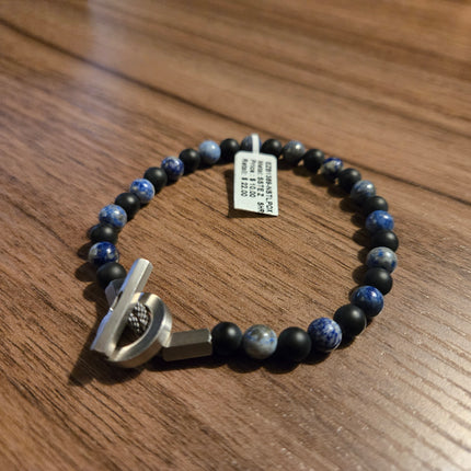 Esquire Men's Bead Toggle Bracelet in Gold-Tone Ion-Plated Stainless Steel