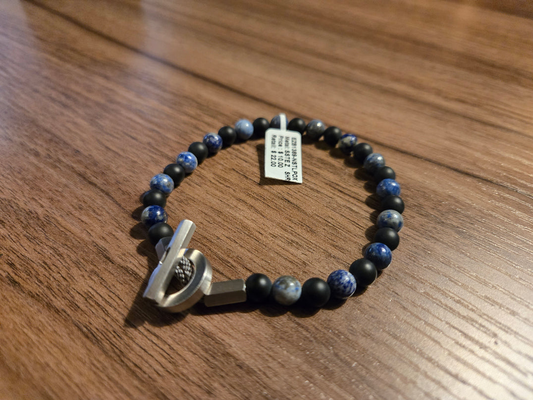 Esquire Men's Bead Toggle Bracelet in Gold-Tone Ion-Plated Stainless Steel