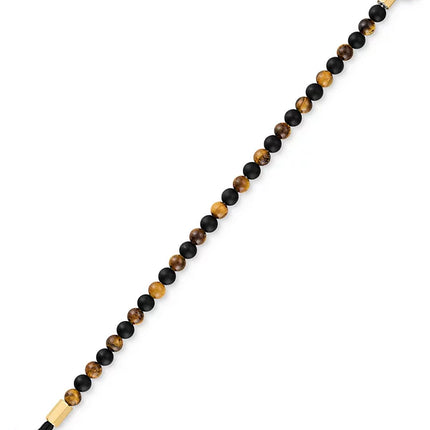Esquire Men's Bead Toggle Bracelet in Gold-Tone Ion-Plated Stainless Steel