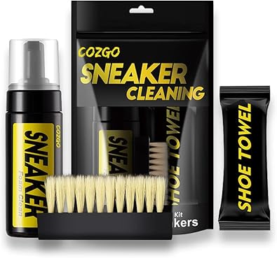 Shoe Cleaner Kit for Sneaker, Water-Free Foam Sneaker Cleaner 5.3Oz with Shoe Brush and Shoe