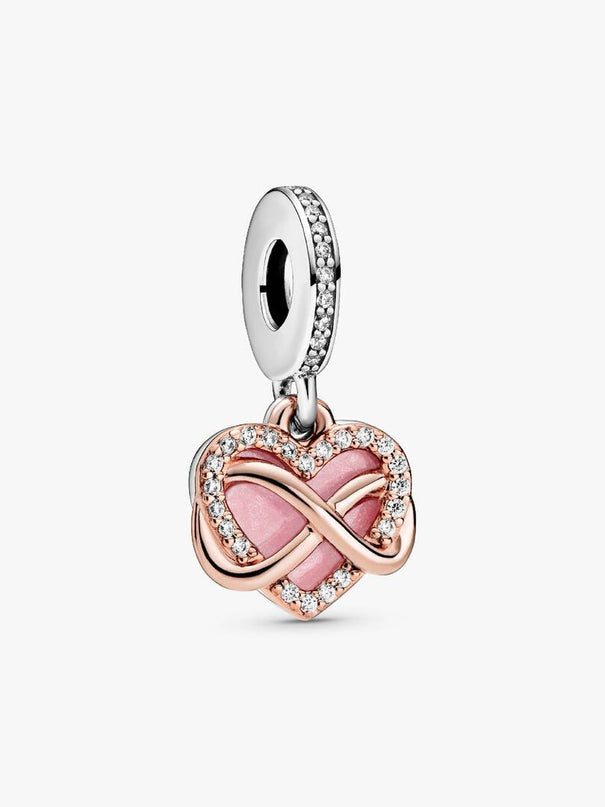 Pandora Sparkling Infinity Heart Dangle Charm