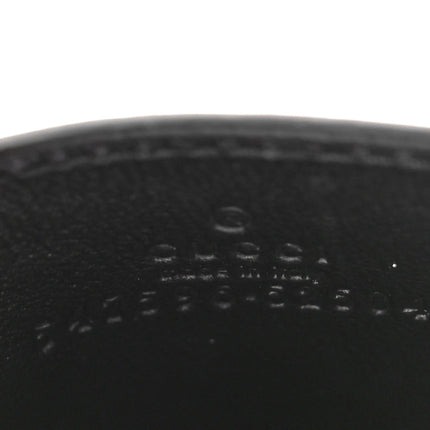 Gucci Plutone Calfskin Logo Card Holder Black