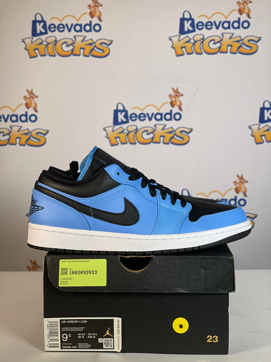 Jordan 1 Low University Blue Black 9.5M