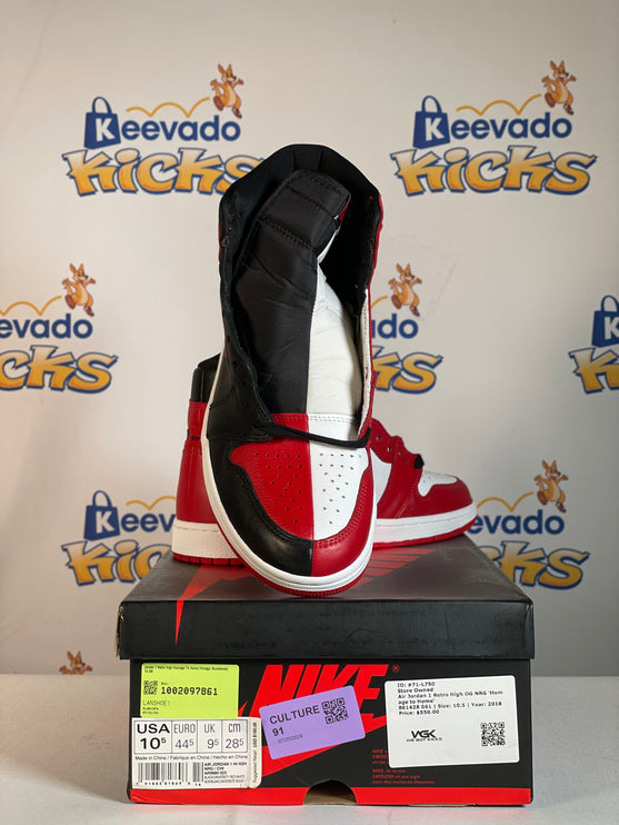 Jordan 1 Retro High Homage To Home Chicago (Numbered) 10.5M