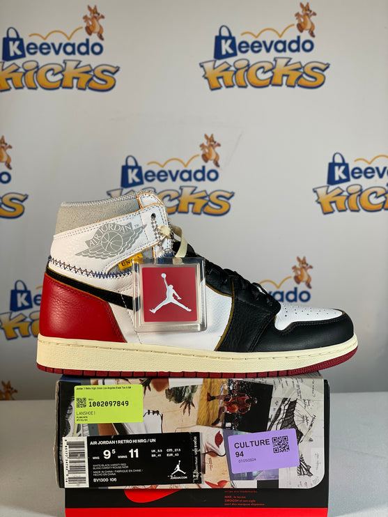 Jordan 1 Retro High Union Los Angeles Black Toe 9.5M