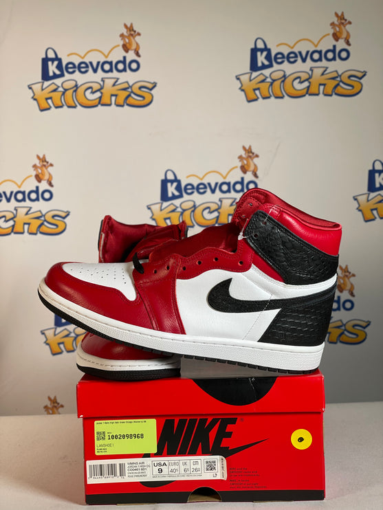 Jordan 1 Retro High Satin Snake Chicago (Women's) 9w