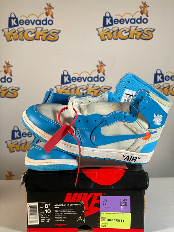 Jordan 1 Retro High Off-White University Blue 8.5M