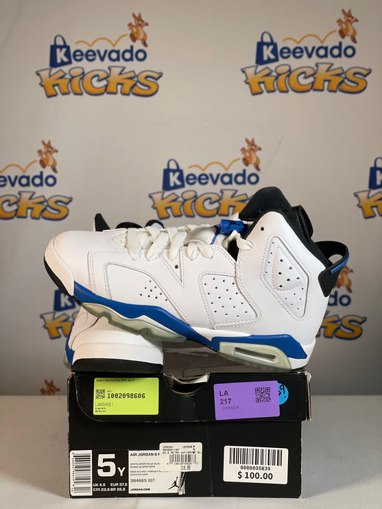 Jordan 6 Retro Sport Blue (2014) (GS) 5Y