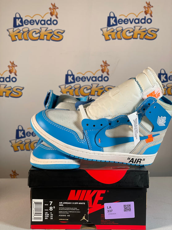 Jordan 1 Retro High Off-White University Blue 7m