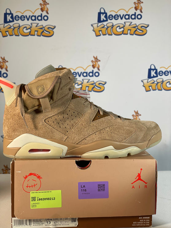 Jordan 6 Retro Travis Scott British Khaki 13m