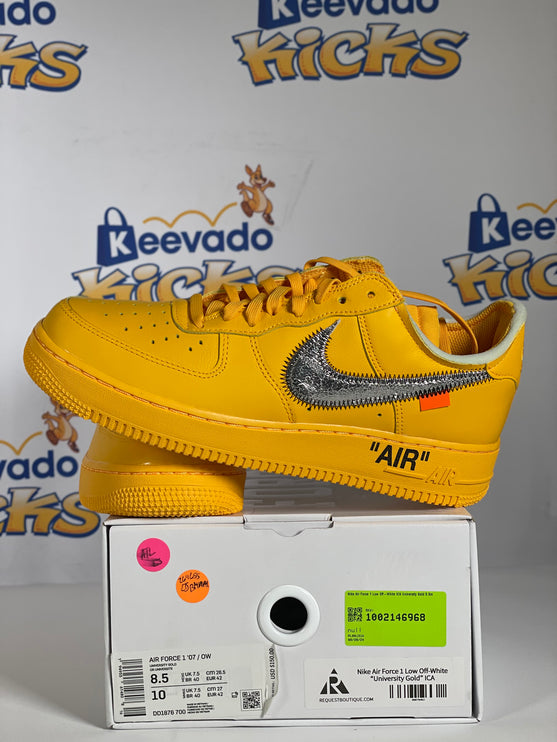 Nike Air Force 1 Low Off-White ICA University Gold 8.5m