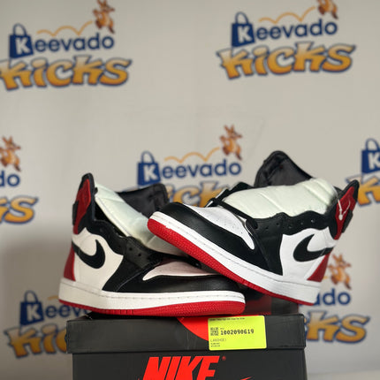 Jordan 1 Retro High Satin Black Toe 10.5w Keevado Kicks