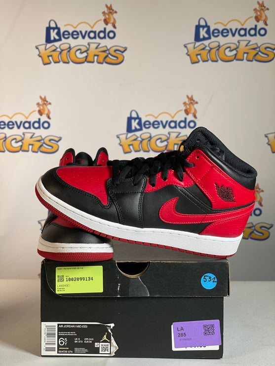 Jordan 1 Mid Banned (2020) (GS) 6.5y