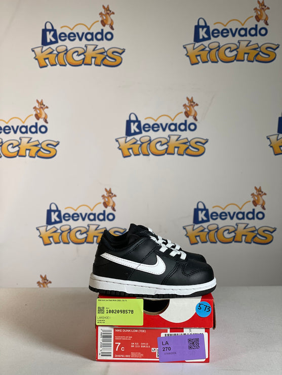 Nike Dunk Low Black White (2022) (TD) 7C