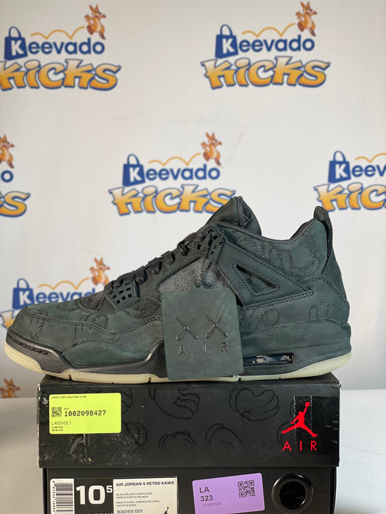 Jordan 4 Retro Kaws Black 10.5M