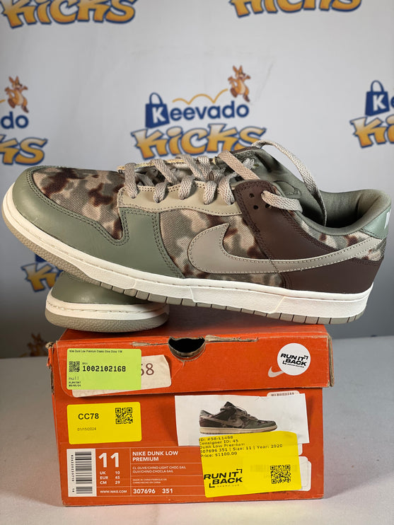 Nike Dunk Low Premium Classic Olive Chino 11M