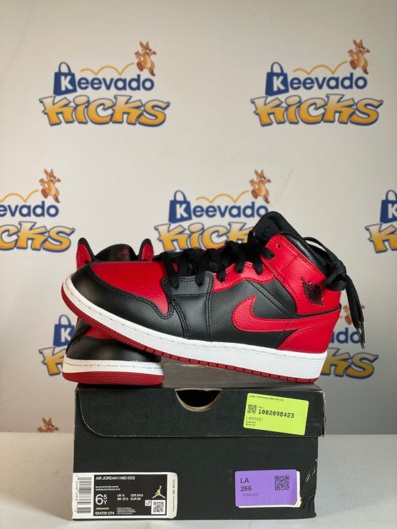 Jordan 1 Mid Banned (2020) (GS) 6.5y