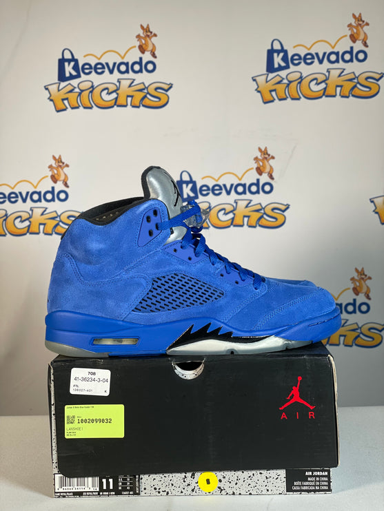 Jordan 5 Retro Blue Suede 11M