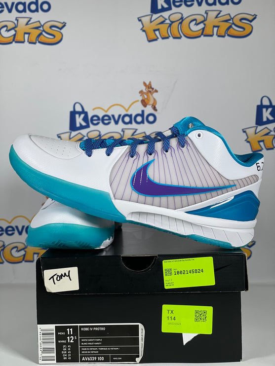 Nike Kobe 4 Protro Draft Day Hornets 11m