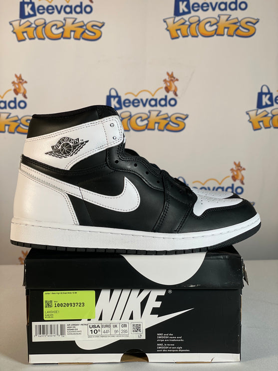 Jordan 1 Retro High OG Black White 10.5M