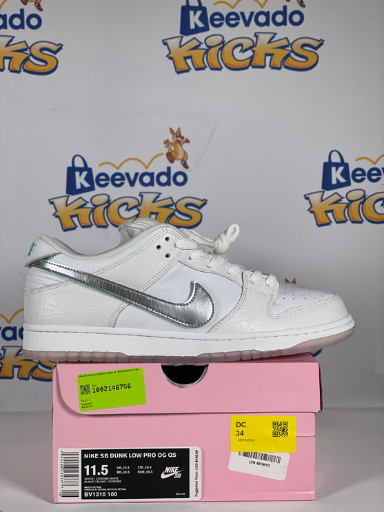 Nike SB Dunk Low Diamond Supply Co. White Diamond 11.5m