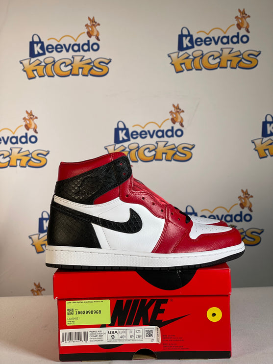 Jordan 1 Retro High Satin Snake Chicago (Women's) 9w