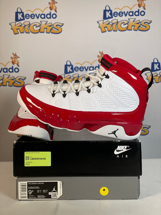 Jordan 9 Retro White Gym Red 9.5M