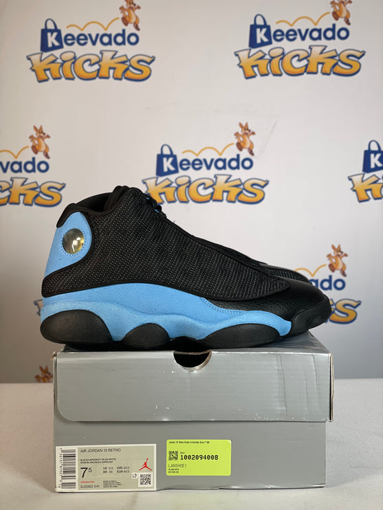 Jordan 13 Retro Black University Blue 7.5M