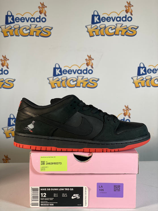 Nike SB Dunk Low Black Pigeon 12M