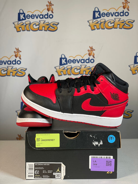 Jordan 1 Mid Banned (2020) (GS) 6.5y