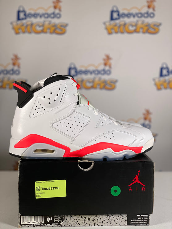 Jordan 6 Retro Infrared White (2014) 9.5m