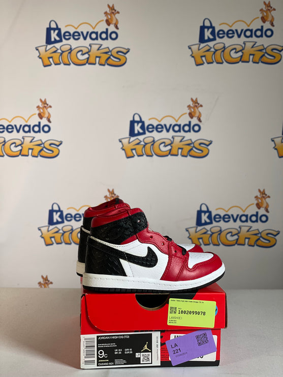 Jordan 1 Retro High Satin Snake Chicago (TD) 9c