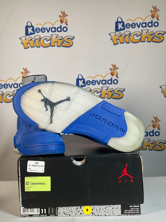 Jordan 5 Retro Blue Suede 11M