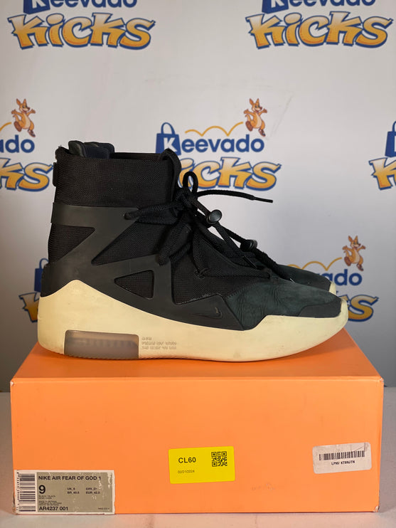 Nike Air Fear Of God 1 Black 9m (Lightly Used)