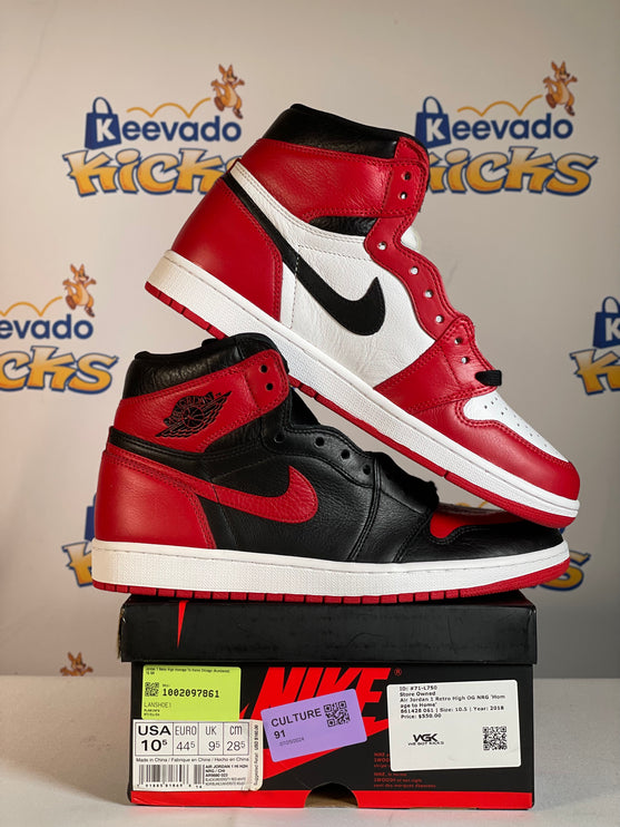 Jordan 1 Retro High Homage To Home Chicago (Numbered) 10.5M