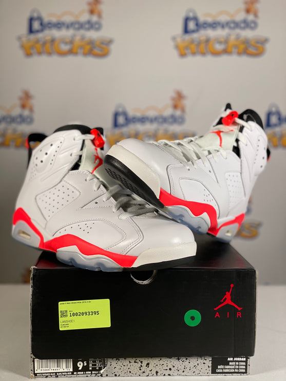 Jordan 6 Retro Infrared White (2014) 9.5m