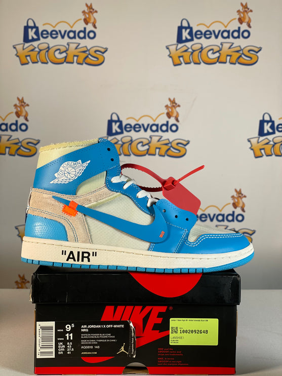 Jordan 1 Retro High Off-White University Blue 9.5M