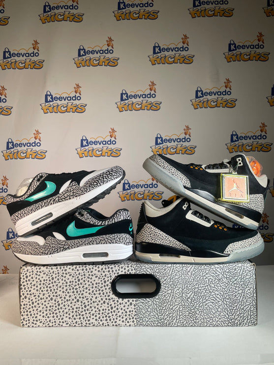 Jordan 3 Retro & Nike Air Max 1 atmos Pack 11M