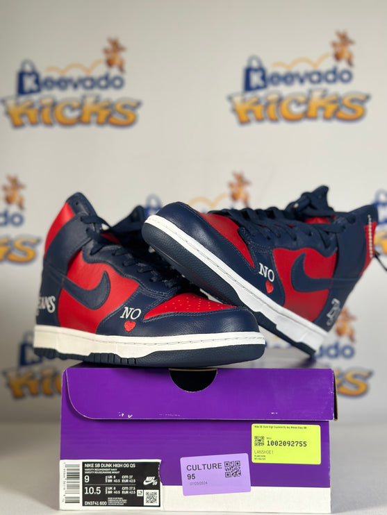 Nike SB Dunk High Supreme By Any Means Navy 9M