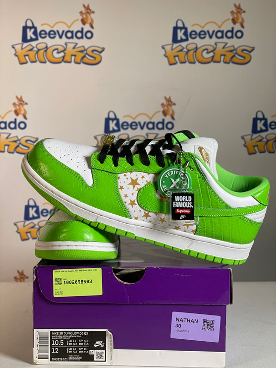 Nike SB Dunk Low Supreme Stars Mean Green (2021) 10.5m