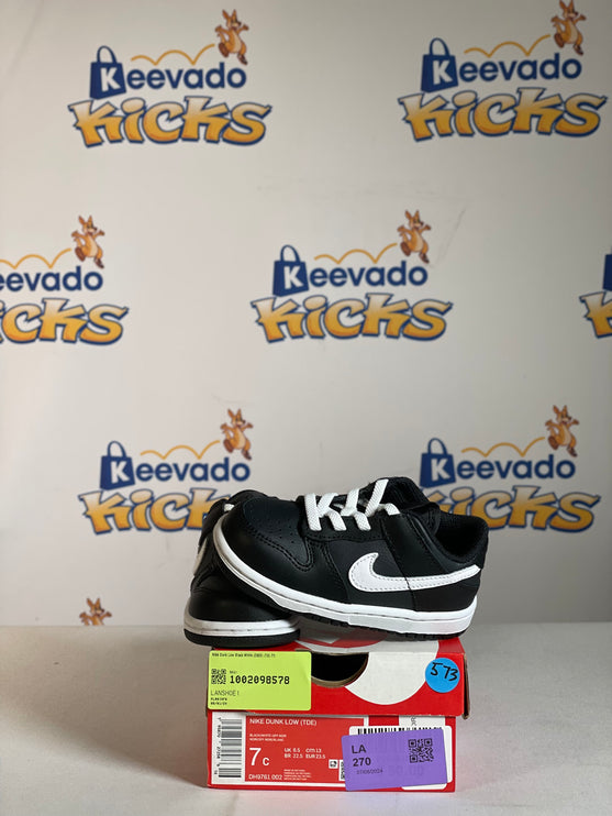 Nike Dunk Low Black White (2022) (TD) 7C