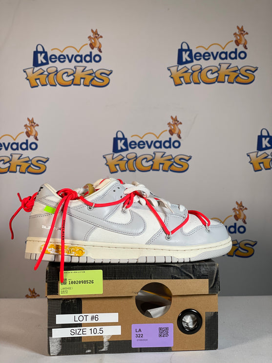 Nike Dunk Low Off-White Lot 6 10.5M