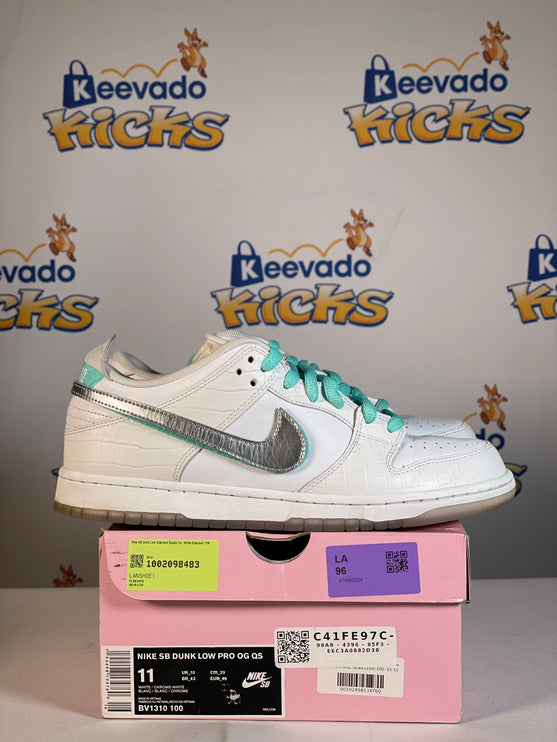 Nike SB Dunk Low Diamond Supply Co. White Diamond 11M