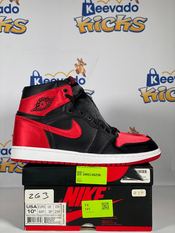 Jordan 1 Retro High Satin Banned (Numbered) 10.5m