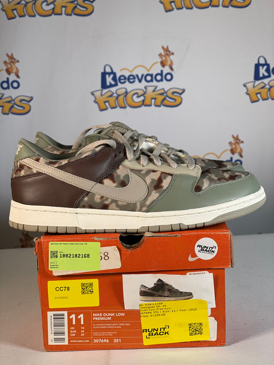 Nike Dunk Low Premium Classic Olive Chino 11M