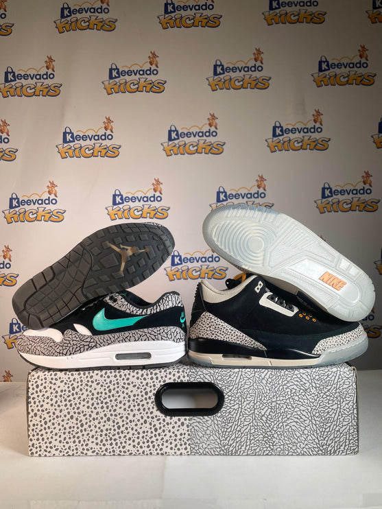 Jordan 3 Retro & Nike Air Max 1 atmos Pack 11M