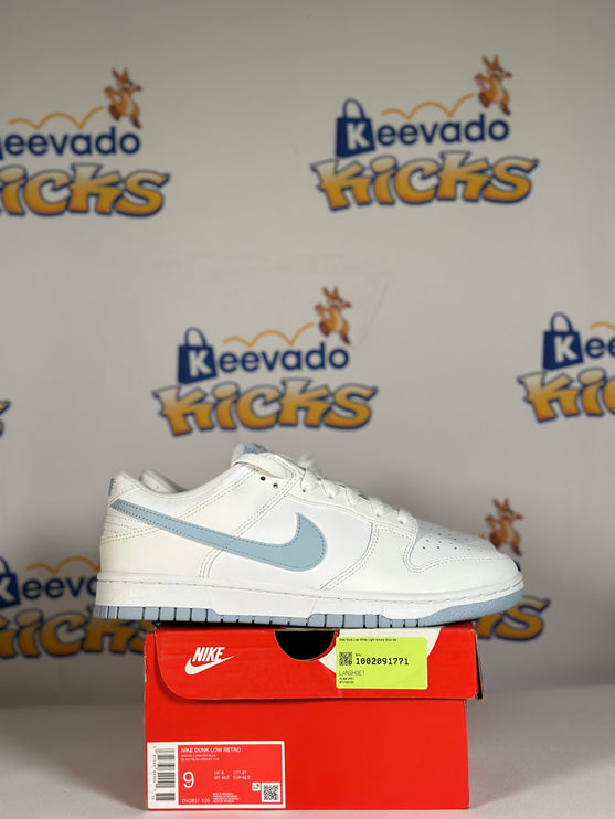 Nike Dunk Low White Light Armory Blue 9m