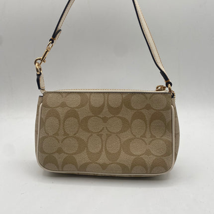 Coach Nolita 19 In Signature Canvas With Floral Applique