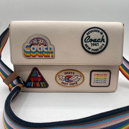 Coach Turner Flap Crossbody Bag with Patches