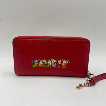 Disney x Coach Long Zip Around Wallet with Signature Canvas Interior and Who is the Fairest One of All Motif